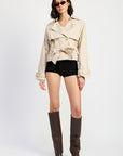 Emory Park Layered Trench Style Jacket