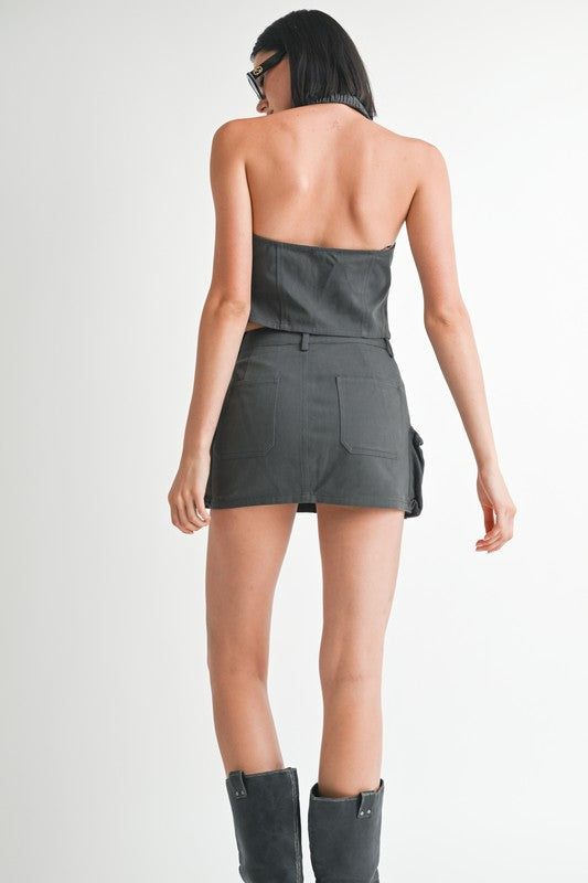 Emory Park | Wrapped Halter Neck Top