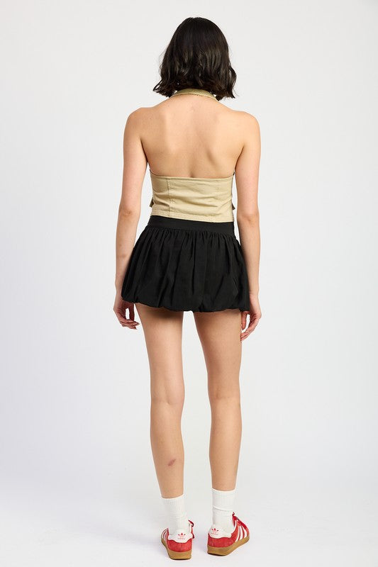 Emory Park | Wrapped Halter Neck Top