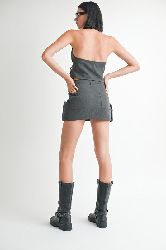 Emory Park | Wrapped Halter Neck Top