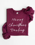 Merry Christmas Darling Graphic Fleece Sweatshirts