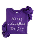 Merry Christmas Darling Graphic Fleece Sweatshirts