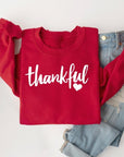 Thankful Heart Graphic Fleece Sweatshirts