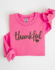 Thankful Heart Graphic Fleece Sweatshirts