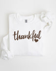 Thankful Heart Graphic Fleece Sweatshirts