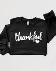 Thankful Heart Graphic Fleece Sweatshirts