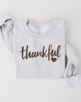 Thankful Heart Graphic Fleece Sweatshirts