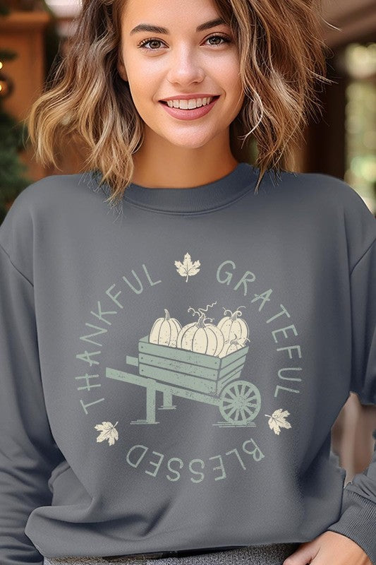 Thankful Grateful Blessed Graphic Sweatshirts