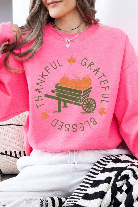 Thankful Grateful Blessed Graphic Sweatshirts