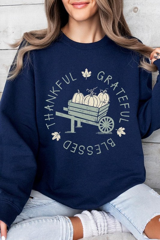 Thankful Grateful Blessed Graphic Sweatshirts