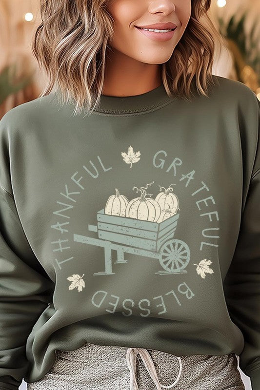 Thankful Grateful Blessed Graphic Sweatshirts