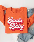 Santa Baby Graphic Fleece Sweatshirts