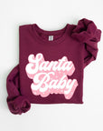 Santa Baby Graphic Fleece Sweatshirts