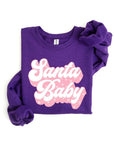 Santa Baby Graphic Fleece Sweatshirts