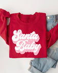 Santa Baby Graphic Fleece Sweatshirts