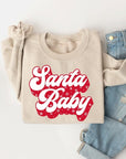 Santa Baby Graphic Fleece Sweatshirts