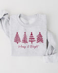 Merry & Bright Christmas Trees Sweatshirts