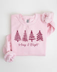 Merry & Bright Christmas Trees Sweatshirts