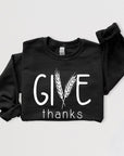 Give Thanks Graphic Fleece Sweatshirts