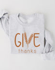 Give Thanks Graphic Fleece Sweatshirts