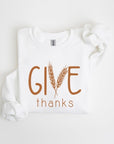 Give Thanks Graphic Fleece Sweatshirts