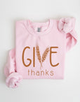 Give Thanks Graphic Fleece Sweatshirts