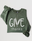 Give Thanks Graphic Fleece Sweatshirts