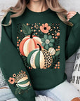 Boho Fall Leopard Pumpkins Graphic Sweatshirts