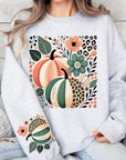 Boho Fall Leopard Pumpkins Graphic Sweatshirts