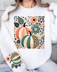 Boho Fall Leopard Pumpkins Graphic Sweatshirts