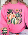 Boho Fall Leopard Pumpkins Graphic Sweatshirts