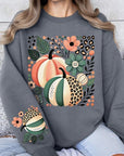 Boho Fall Leopard Pumpkins Graphic Sweatshirts