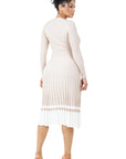 Women's Fashion Long Maxi Knit Dress by Claude