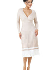 Women's Fashion Long Maxi Knit Dress by Claude