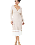 Women's Fashion Long Maxi Knit Dress by Claude