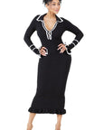 Women's Fashion Long Maxi Knit Dress by Claude