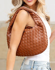 Paige Woven Handbag