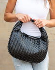 Paige Woven Handbag