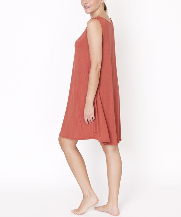 Fabina Bamboo Daytime Hepburn Dress New Length