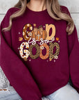 God is So Good Autumn Graphic Fleece Sweatshirts