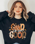 God is So Good Autumn Graphic Fleece Sweatshirts