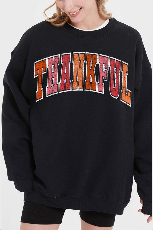 Thankful Graphic Fleece Sweatshirts