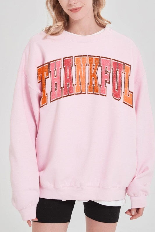 Thankful Graphic Fleece Sweatshirts