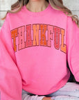 Thankful Graphic Fleece Sweatshirts