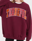 Thankful Graphic Fleece Sweatshirts