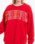 Thankful Graphic Fleece Sweatshirts