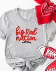 Big Red Nation Graphic Crew Neck Tee