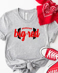 Big Red Football Graphic Crew Neck Tee