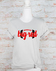 Big Red Football Graphic Crew Neck Tee