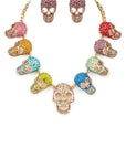 Crystal Iconic Skull Necklace Set